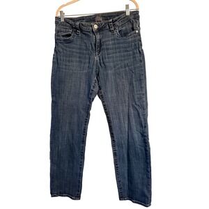 KUT from the Kloth Women Medium Wash Straight Leg‎ Stretch Denim Jeans RN 58539